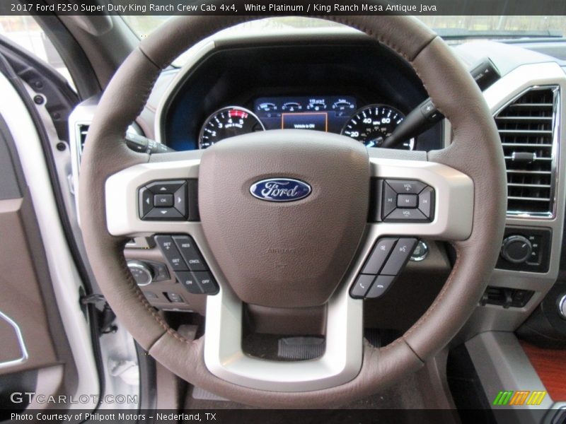  2017 F250 Super Duty King Ranch Crew Cab 4x4 Steering Wheel