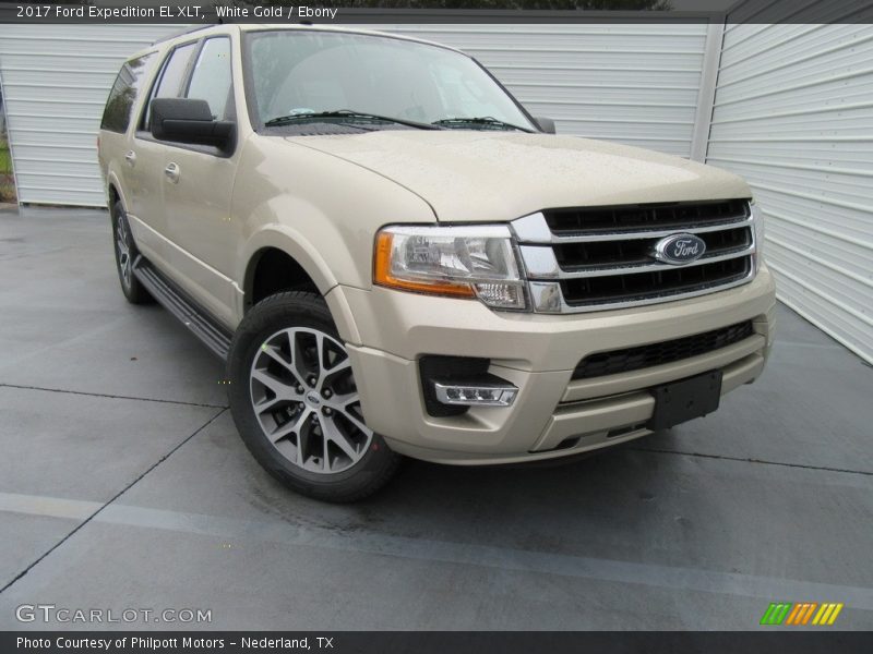 White Gold / Ebony 2017 Ford Expedition EL XLT