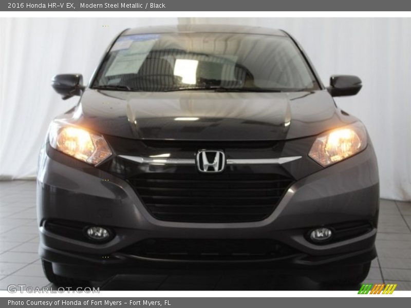 Modern Steel Metallic / Black 2016 Honda HR-V EX