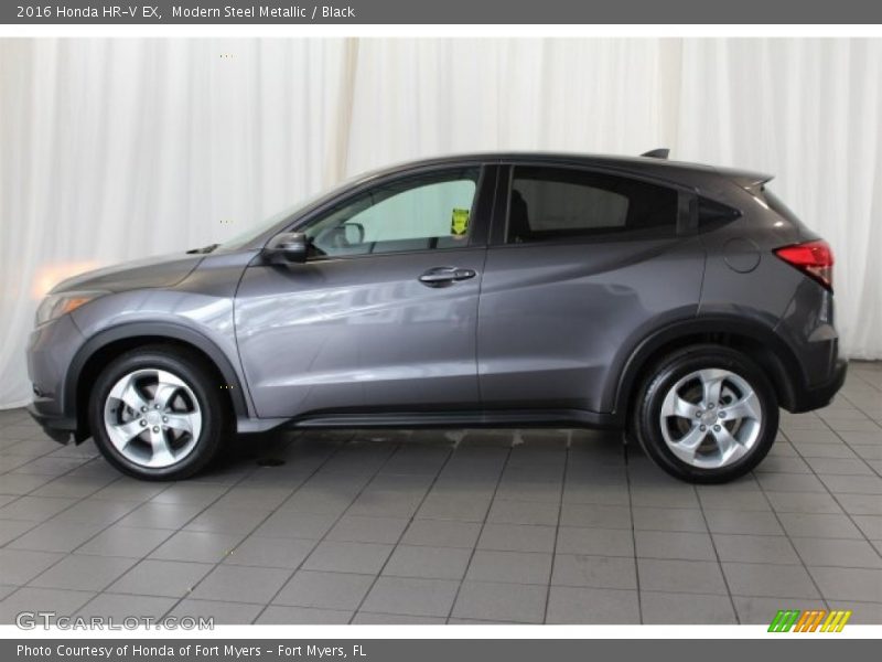 Modern Steel Metallic / Black 2016 Honda HR-V EX