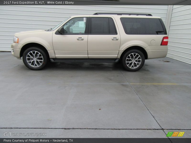 White Gold / Ebony 2017 Ford Expedition EL XLT
