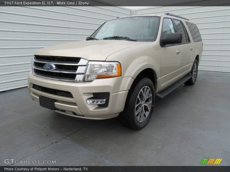 White Gold / Ebony 2017 Ford Expedition EL XLT