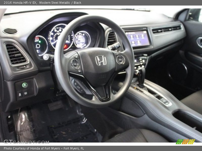 Modern Steel Metallic / Black 2016 Honda HR-V EX