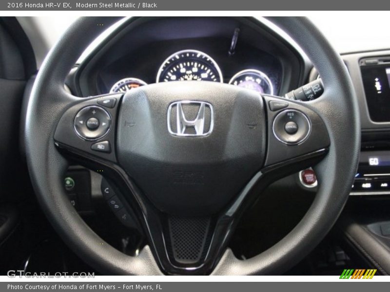 Modern Steel Metallic / Black 2016 Honda HR-V EX