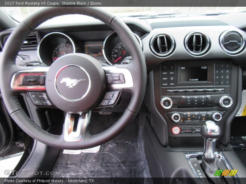 Shadow Black / Ebony 2017 Ford Mustang V6 Coupe