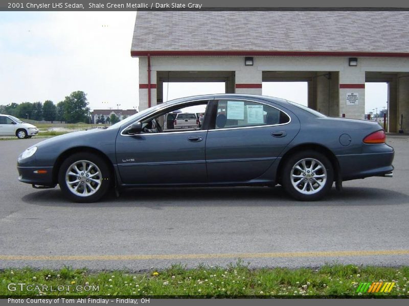 Shale Green Metallic / Dark Slate Gray 2001 Chrysler LHS Sedan