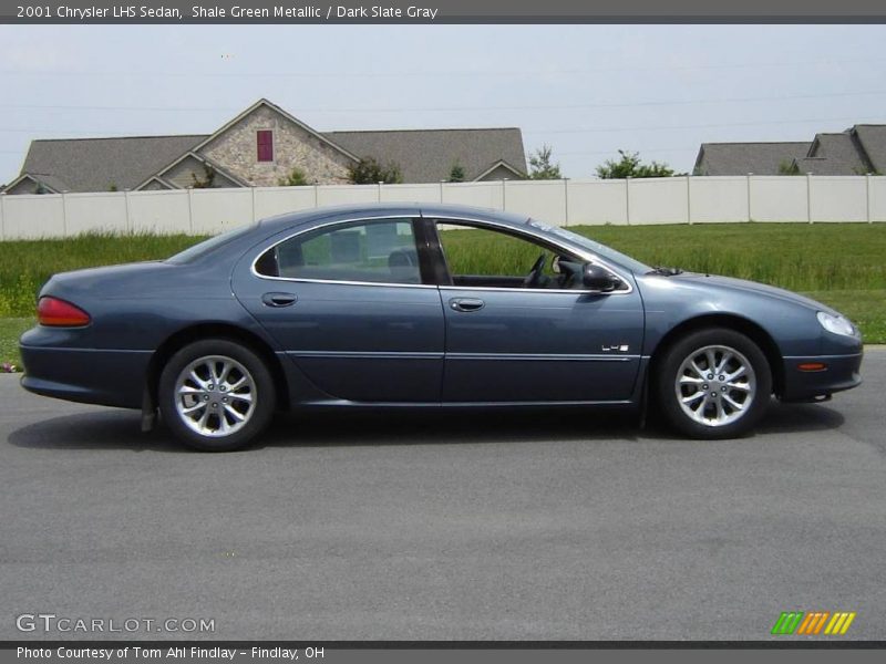 Shale Green Metallic / Dark Slate Gray 2001 Chrysler LHS Sedan