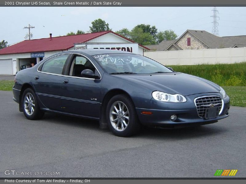 Shale Green Metallic / Dark Slate Gray 2001 Chrysler LHS Sedan