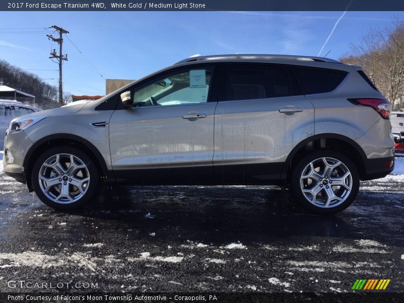 White Gold / Medium Light Stone 2017 Ford Escape Titanium 4WD