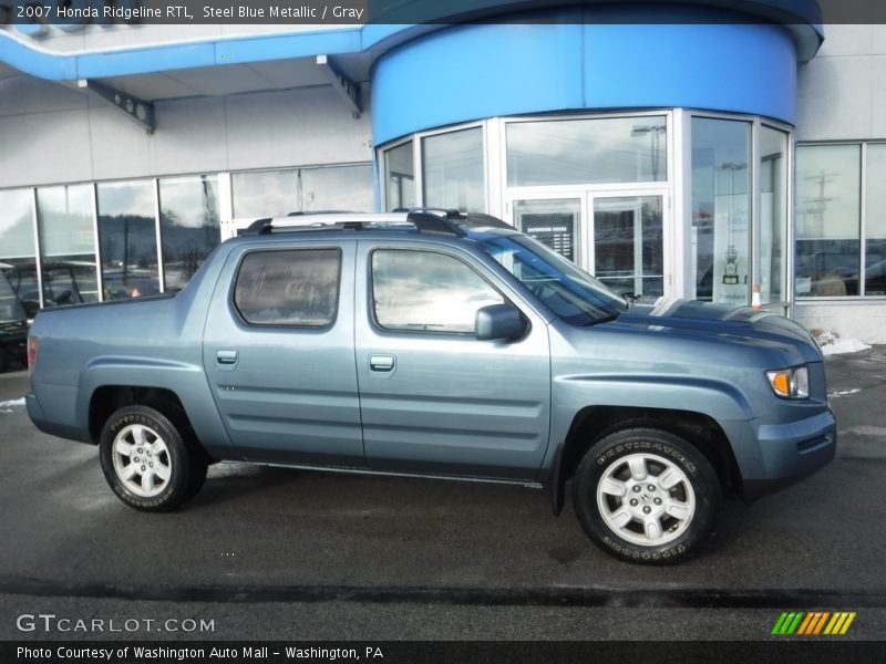 Steel Blue Metallic / Gray 2007 Honda Ridgeline RTL