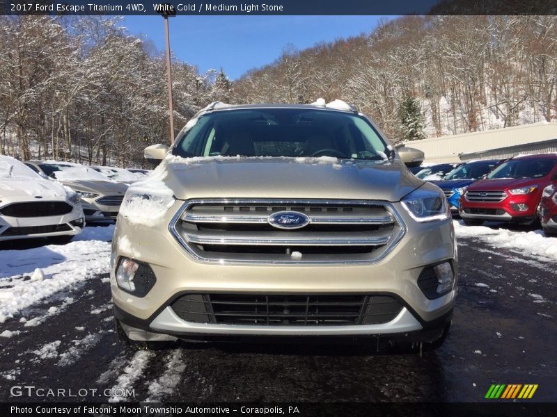 White Gold / Medium Light Stone 2017 Ford Escape Titanium 4WD