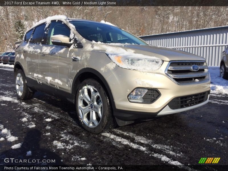 White Gold / Medium Light Stone 2017 Ford Escape Titanium 4WD