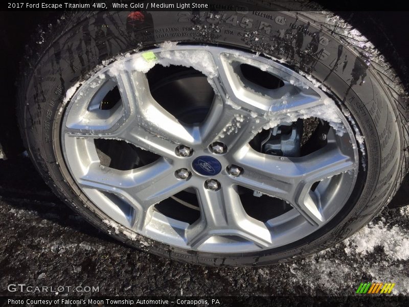 White Gold / Medium Light Stone 2017 Ford Escape Titanium 4WD