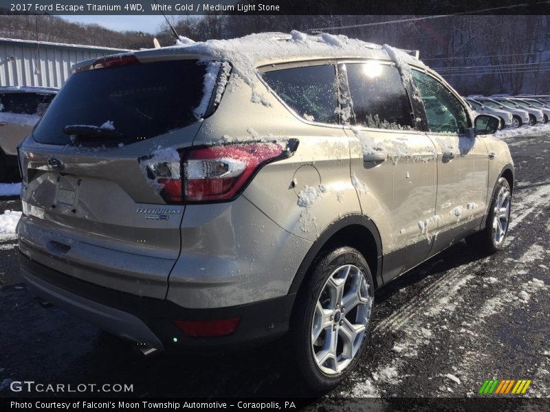 White Gold / Medium Light Stone 2017 Ford Escape Titanium 4WD