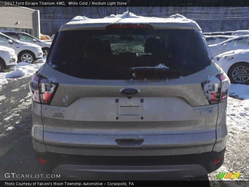 White Gold / Medium Light Stone 2017 Ford Escape Titanium 4WD