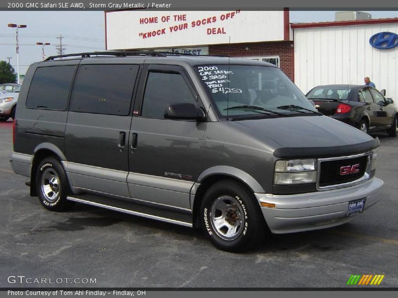 Storm Gray Metallic / Pewter 2000 GMC Safari SLE AWD