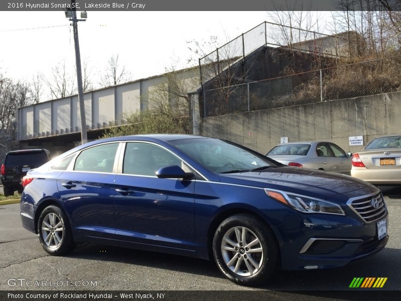 Lakeside Blue / Gray 2016 Hyundai Sonata SE