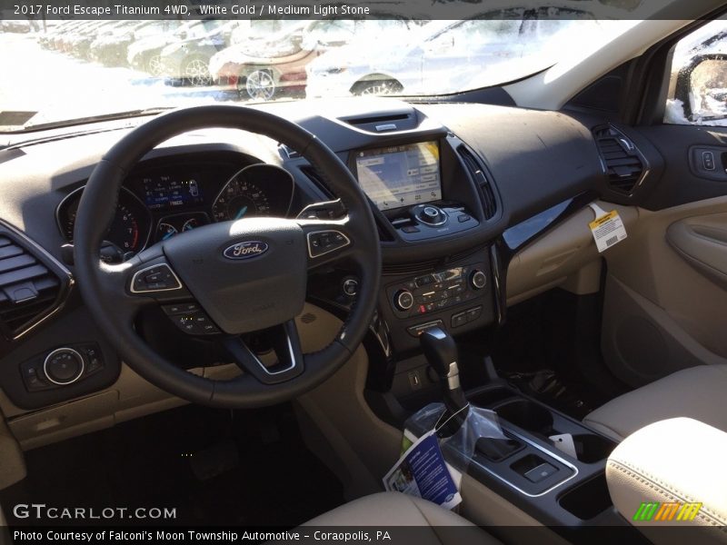 White Gold / Medium Light Stone 2017 Ford Escape Titanium 4WD