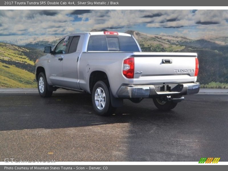 Silver Sky Metallic / Black 2017 Toyota Tundra SR5 Double Cab 4x4
