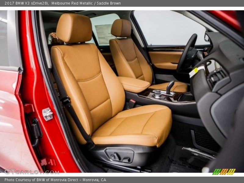 Melbourne Red Metallic / Saddle Brown 2017 BMW X3 sDrive28i