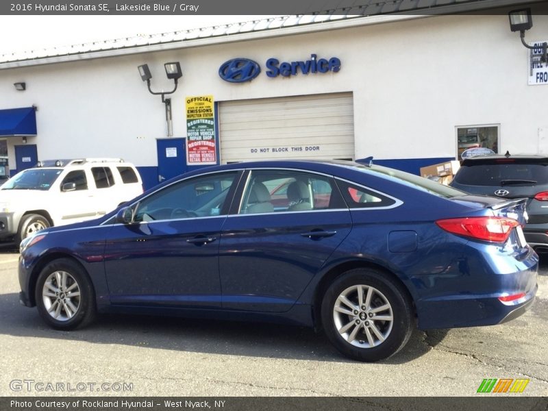 Lakeside Blue / Gray 2016 Hyundai Sonata SE