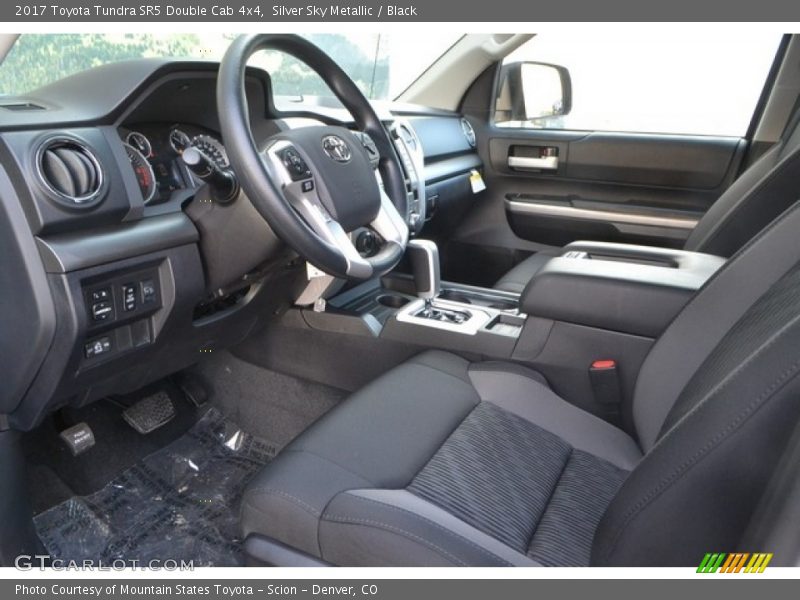 Silver Sky Metallic / Black 2017 Toyota Tundra SR5 Double Cab 4x4