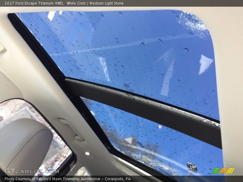 White Gold / Medium Light Stone 2017 Ford Escape Titanium 4WD