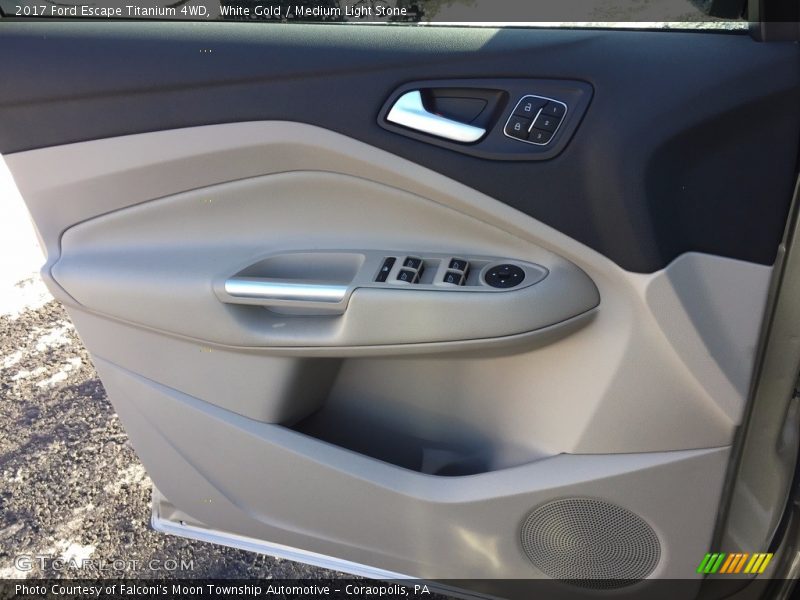White Gold / Medium Light Stone 2017 Ford Escape Titanium 4WD