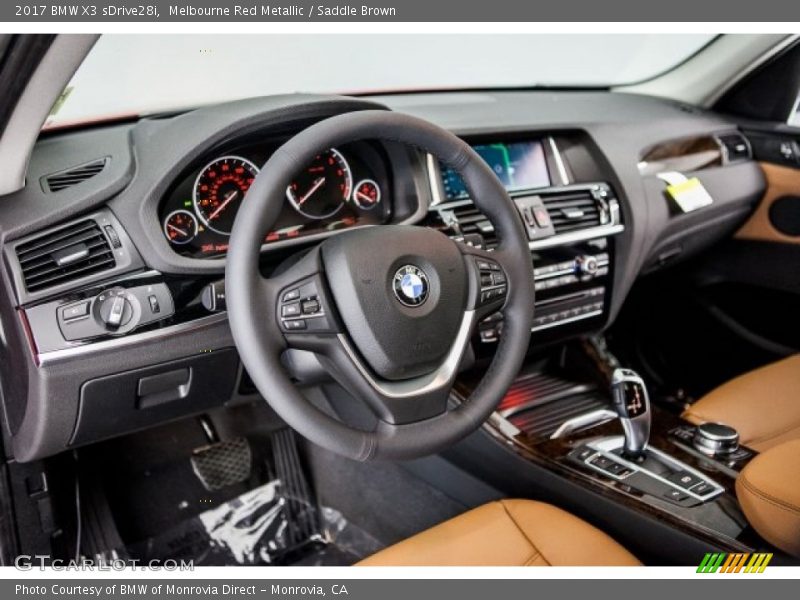 Melbourne Red Metallic / Saddle Brown 2017 BMW X3 sDrive28i