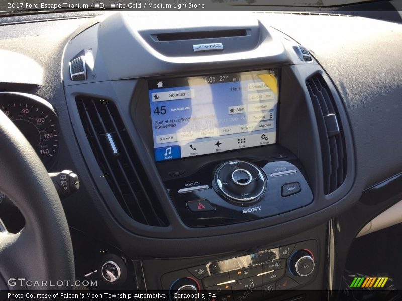 White Gold / Medium Light Stone 2017 Ford Escape Titanium 4WD