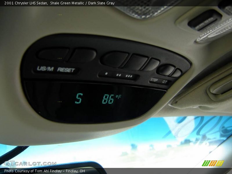 Shale Green Metallic / Dark Slate Gray 2001 Chrysler LHS Sedan