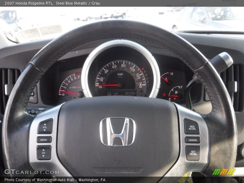 Steel Blue Metallic / Gray 2007 Honda Ridgeline RTL