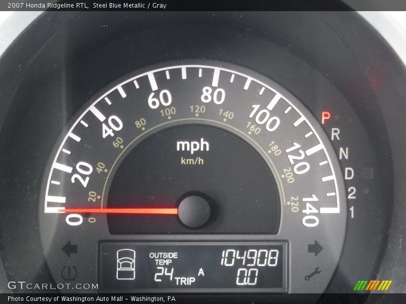 Steel Blue Metallic / Gray 2007 Honda Ridgeline RTL