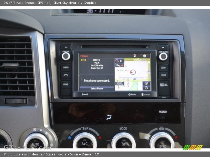 Silver Sky Metallic / Graphite 2017 Toyota Sequoia SR5 4x4