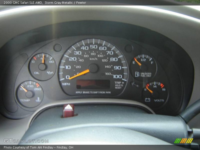 Storm Gray Metallic / Pewter 2000 GMC Safari SLE AWD