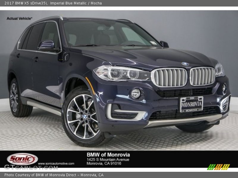 Imperial Blue Metallic / Mocha 2017 BMW X5 sDrive35i