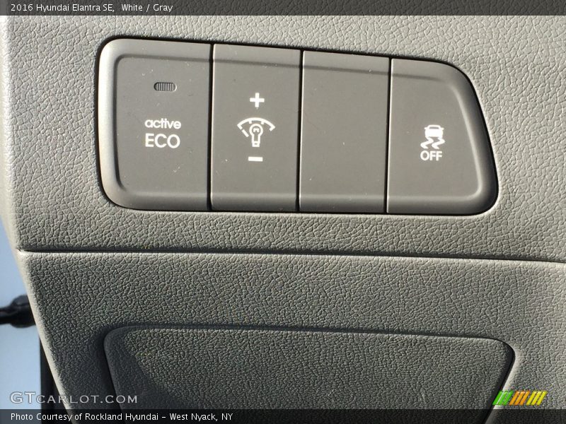White / Gray 2016 Hyundai Elantra SE