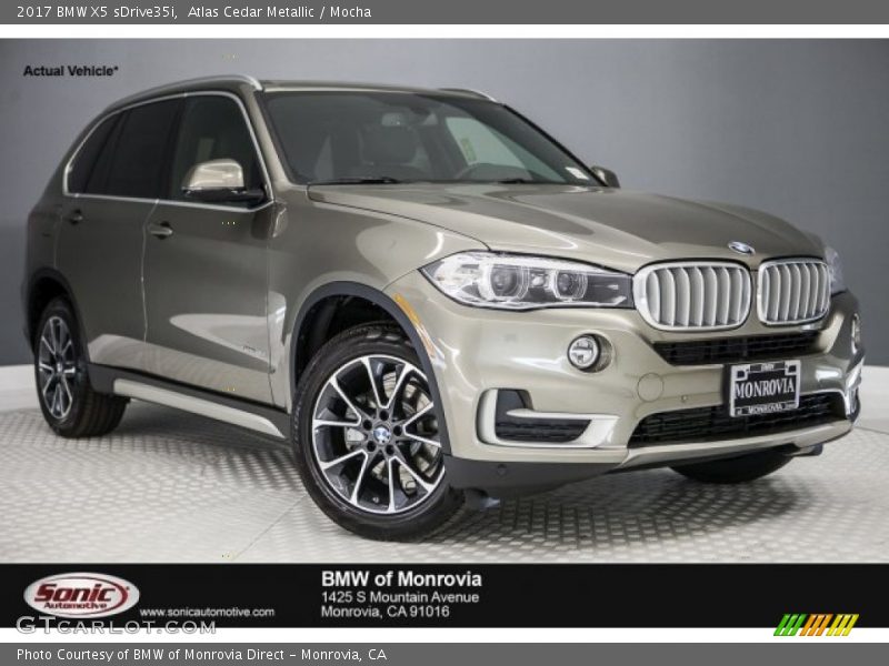 Atlas Cedar Metallic / Mocha 2017 BMW X5 sDrive35i