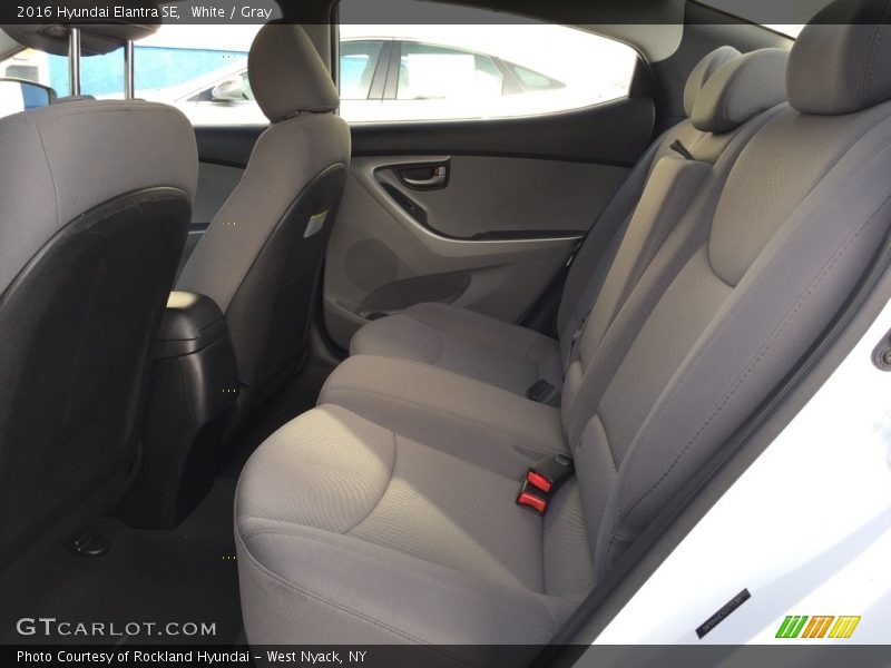 White / Gray 2016 Hyundai Elantra SE