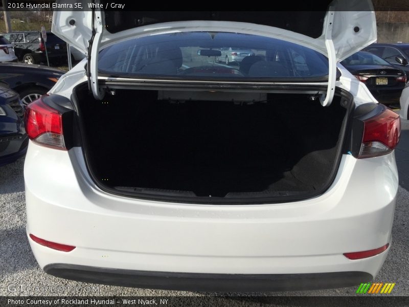 White / Gray 2016 Hyundai Elantra SE