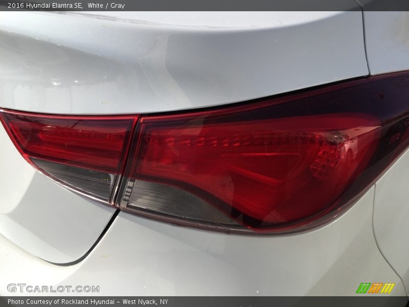 White / Gray 2016 Hyundai Elantra SE