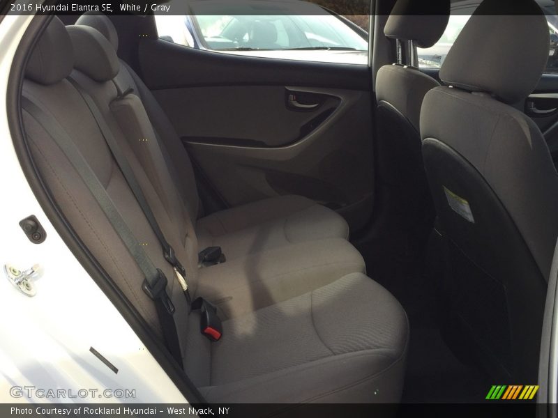 White / Gray 2016 Hyundai Elantra SE