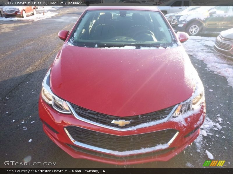 Red Hot / Jet Black 2017 Chevrolet Cruze LS