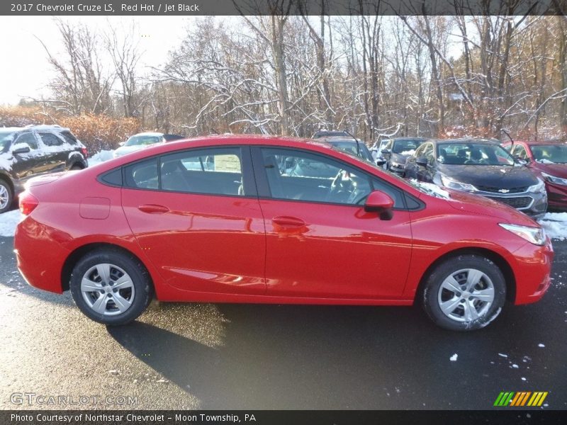 Red Hot / Jet Black 2017 Chevrolet Cruze LS