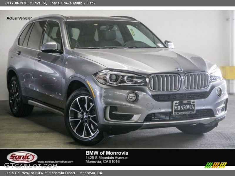Space Gray Metallic / Black 2017 BMW X5 sDrive35i