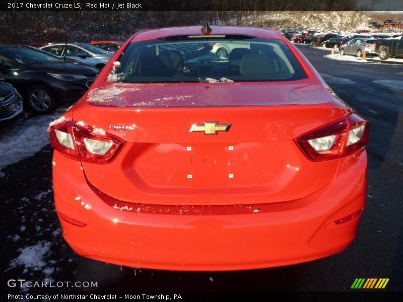 Red Hot / Jet Black 2017 Chevrolet Cruze LS