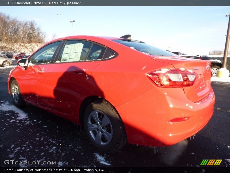 Red Hot / Jet Black 2017 Chevrolet Cruze LS