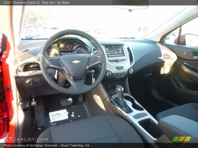 Red Hot / Jet Black 2017 Chevrolet Cruze LS