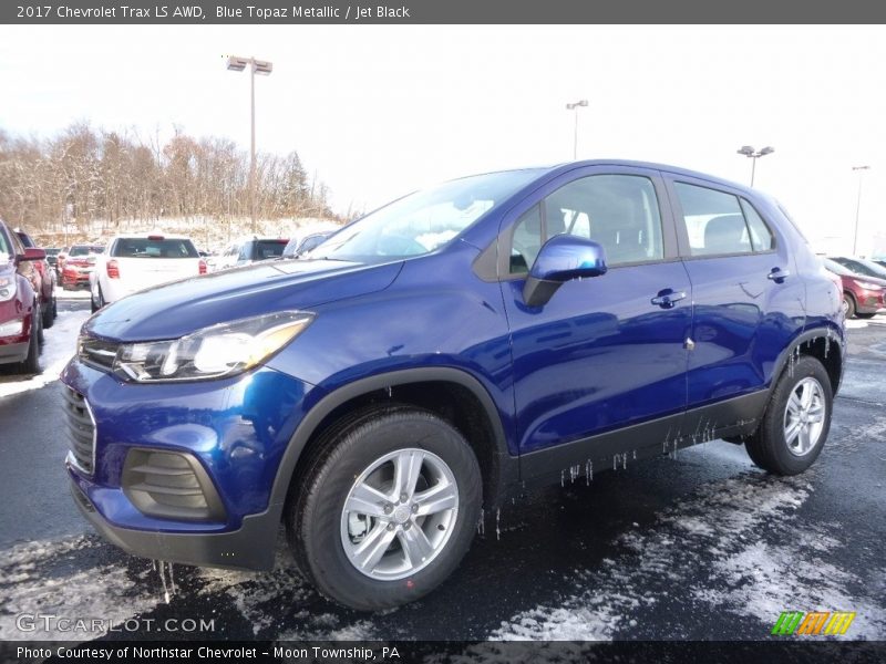 Blue Topaz Metallic / Jet Black 2017 Chevrolet Trax LS AWD