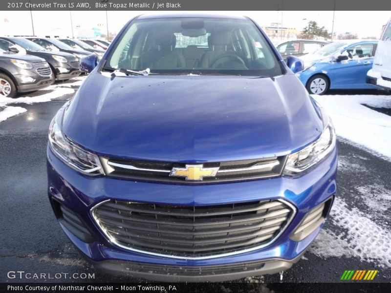 Blue Topaz Metallic / Jet Black 2017 Chevrolet Trax LS AWD